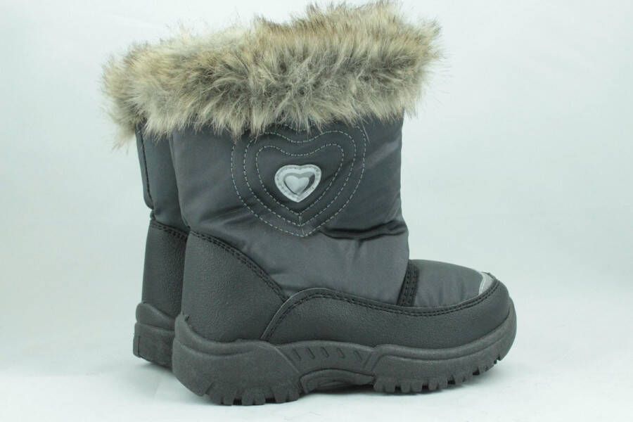 Snowboots meisjes met bont en hartje