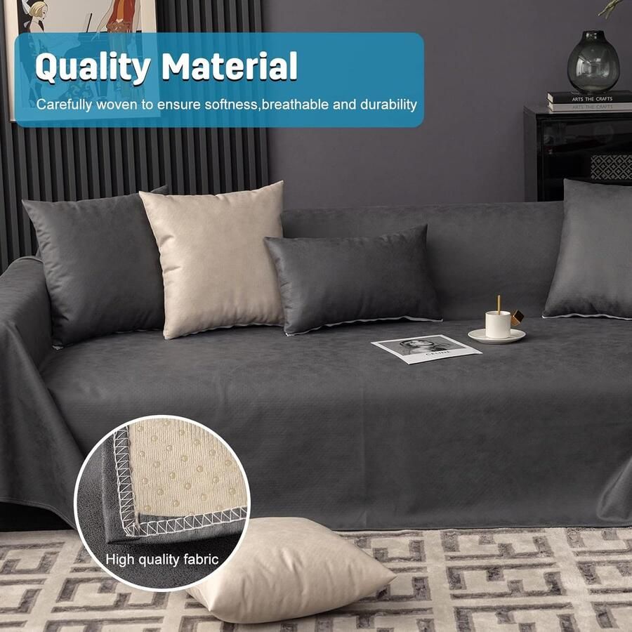 Sofa handdoek Effen kleur Waterdichte Sofa Slipcovers Antislip