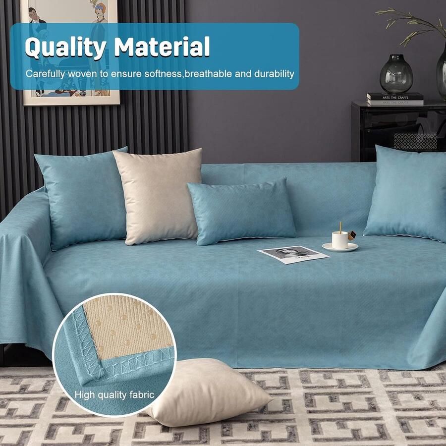 Sofa handdoek Effen kleur Waterdichte Sofa Slipcovers Antislip