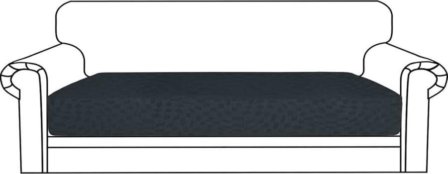 Sofa Zitkussen Hoezen Elastische Sofa Kussenhoes Waterdichte Hoes Voor Bankkussens Universele Sofa Kussenhoezen Sofahoezen Meubelbeschermer Voor Huisdieren (3 Plaatsen Donkergrijs)