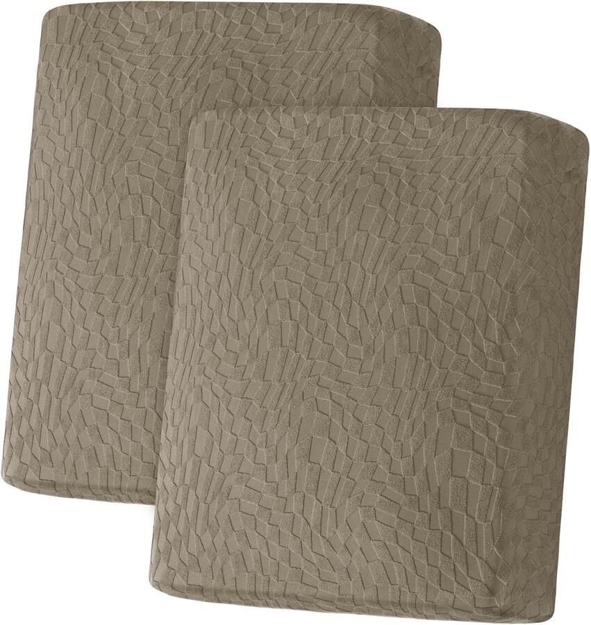 Sofa Zitkussen Hoezen Elastische Sofa Kussenhoes Waterdichte Hoes Voor Bankkussens Universele Sofa Kussenhoezen Sofahoezen Meubelbeschermer Voor Huisdieren (1 Plaats*2 Khaki)