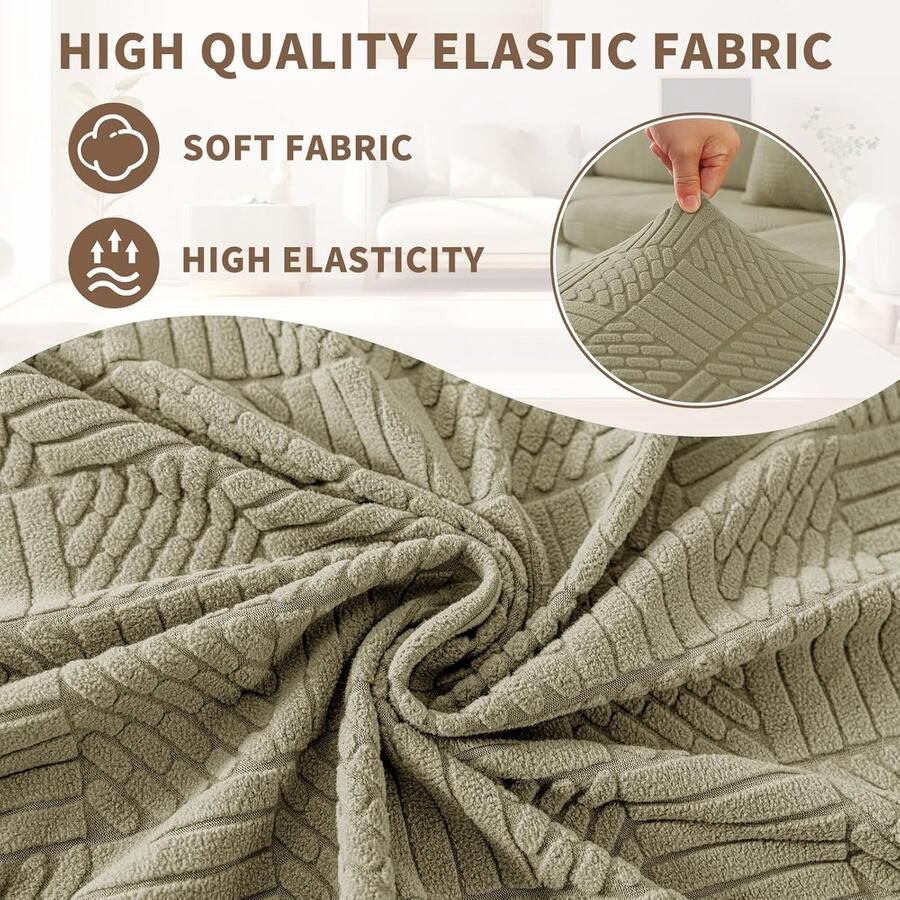 Sofa Zitkussen Hoezen Universele Elastische Sofa Kussenhoes Krasbestendig Zitkussenbescherming Stretch Bank Kussenhoezen Sofahoezen Meubelbeschermer (1 Plaats*3 Zwart)