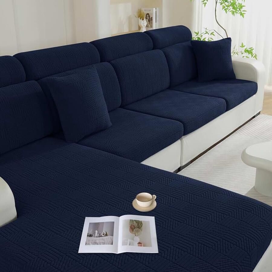 Sofa Zitkussen Hoezen Universele Elastische Sofa Kussenhoes Krasbestendig Zitkussenbescherming Stretch Bank Kussenhoezen Sofahoezen Meubelbeschermer (2 Plaatsen Khaki)