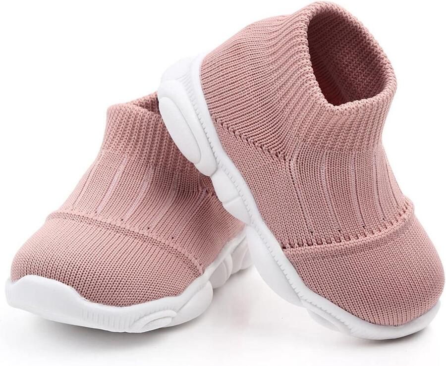 Sokjes voor baby's Ade de gebreide pantoffels voor pasgeboren peuters met antislip zool
