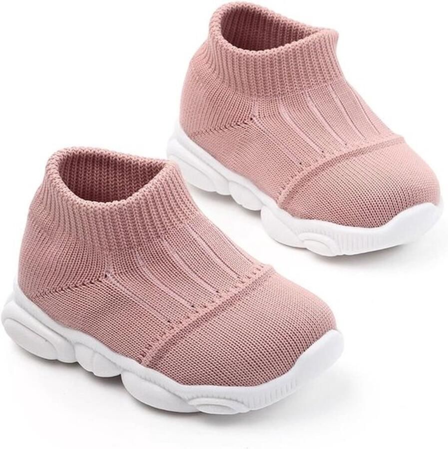 Sokjes voor baby's Ade de gebreide pantoffels voor pasgeboren peuters met antislip zool