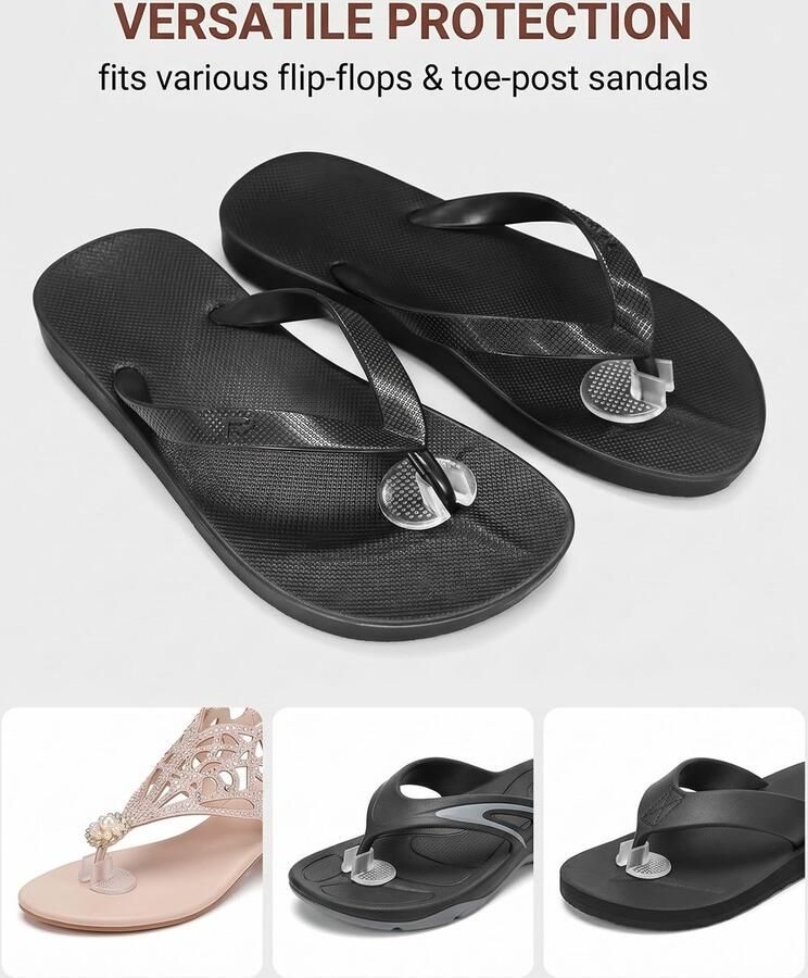 Solidchoice 4 Paar Siliconen Tussenvoetjes voor Sandalen