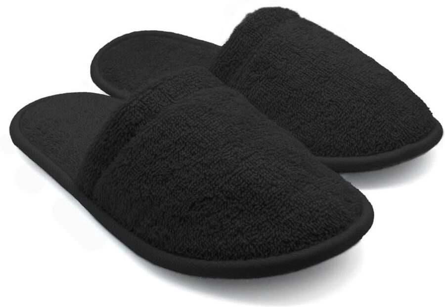 Solidchoice Badslippers van 100% Katoen met Antislip Zool