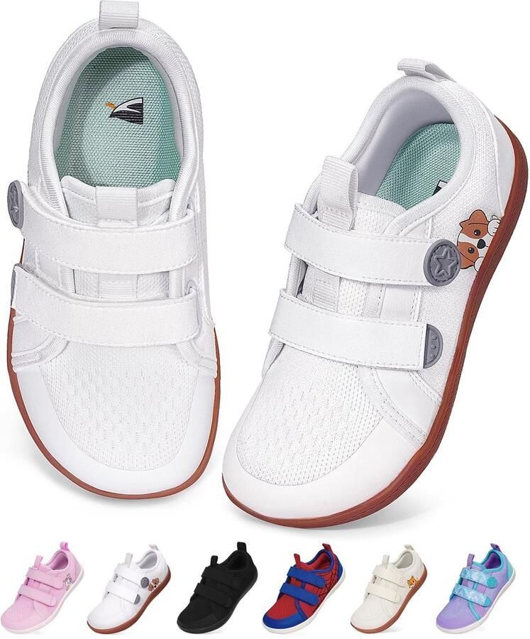 Solidchoice- Blotevoetenschoenen voor Kinderen Brede Blotevoetenschoenen Minimalistische Sneakers Antislip Trailschoenen Zachte Pantoffels Klittenbandsluiting Minimalistische Schoenen