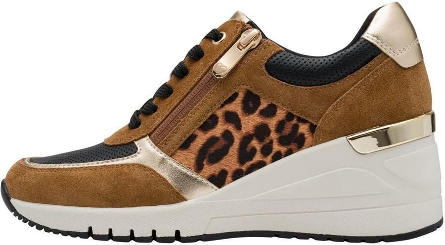 Solidchoice Casual Sneaker met Rits en Wedge Hak