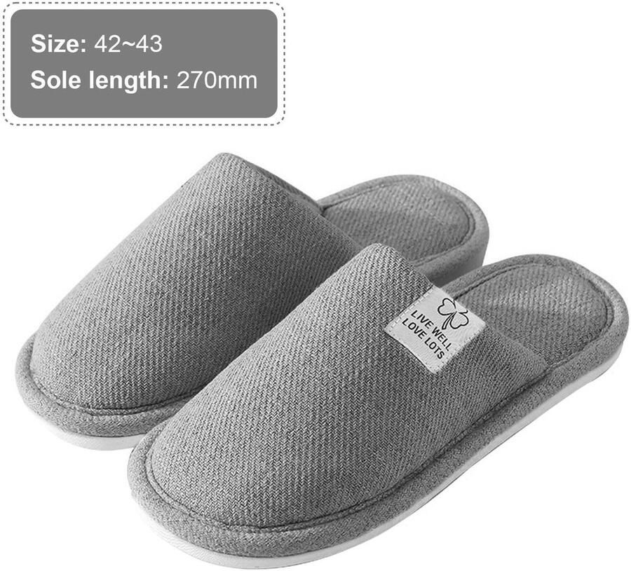 Solidchoice Comfortabele Antislip Slippers voor Binnen