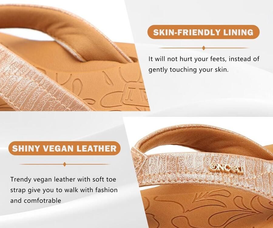 Solidchoice Comfortabele Flip Flops met Steun voor de Voetboog