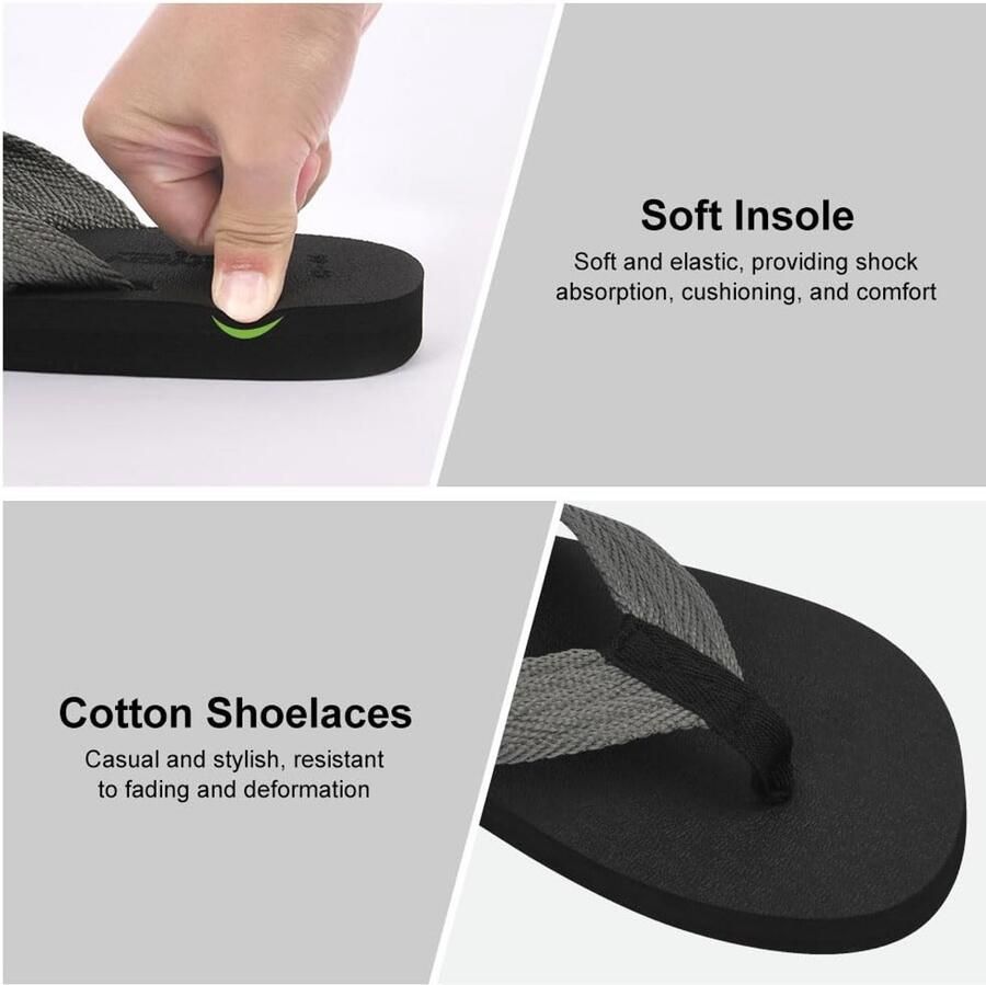 Solidchoice Comfortabele Unisex Flip Flops voor Strand en Vrije Tijd