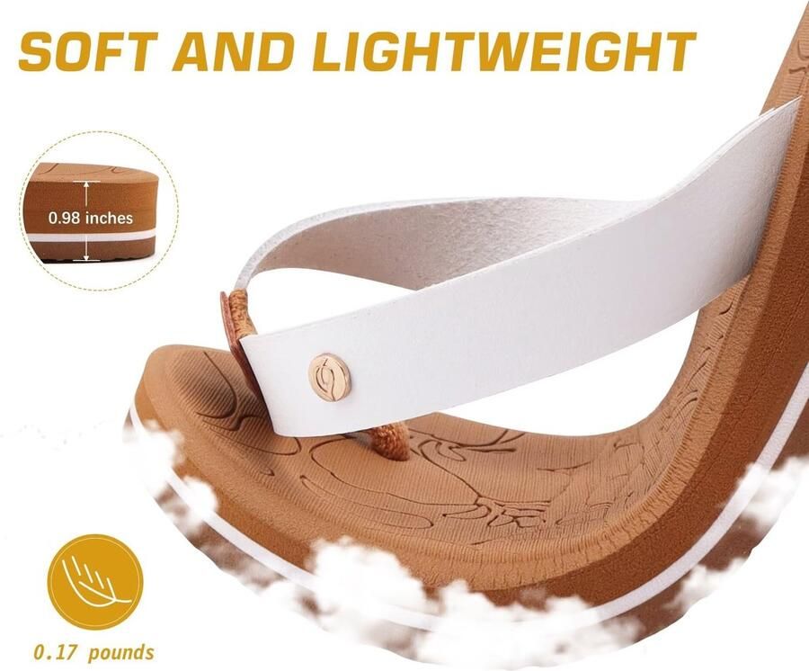 Solidchoice Dames Flip Flops met Orthopedische Rubberzolen