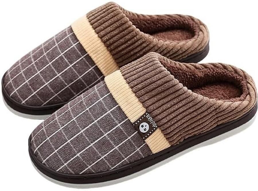 Solidchoice Dames Katoenen Slippers voor Thuis Comfortabel en Warm