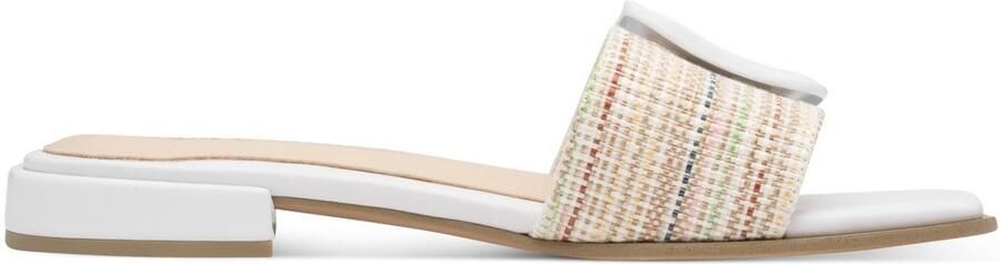Solidchoice Dames Mule met Blokhak in Wit - Foto 1
