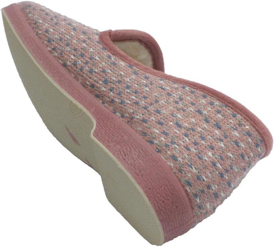 Solidchoice Dames Pantoffels Gevoerd met Pure Wol Roze