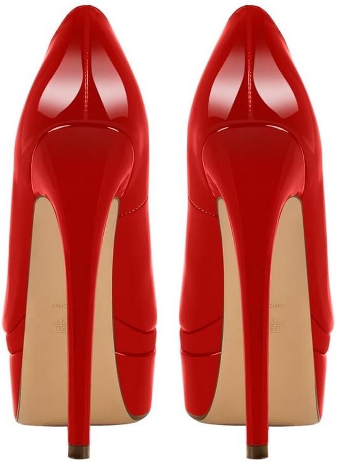 Solidchoice Dames Platform Pumps met Stiletto Hak voor Feestelijke Gelegenheden