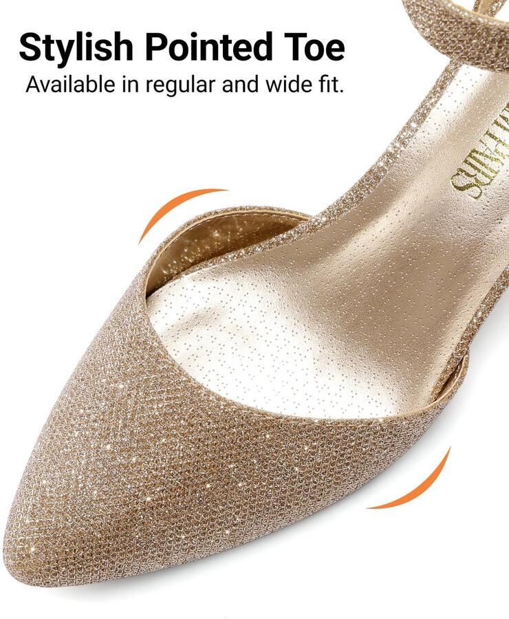Solidchoice Dames Pump Schoenen met Enkelsluiting