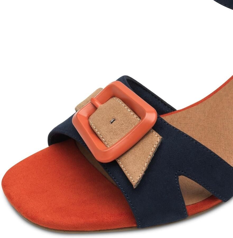 Solidchoice Dames Sandalen met Blokhak en Enkelbandje