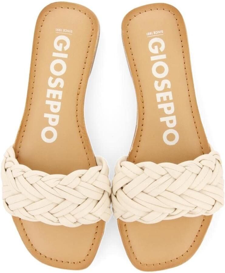 Solidchoice Dames Sandalen met Gevlochten Spade en Latex Zool