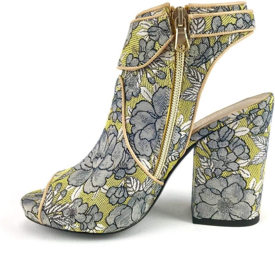Solidchoice Dames Schoenen in Zilver en Groen van Echt Leer