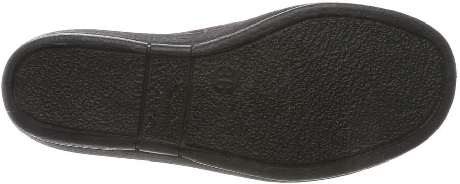 Solidchoice Dames Slippers van Wolvilt met V-hals en Borduring