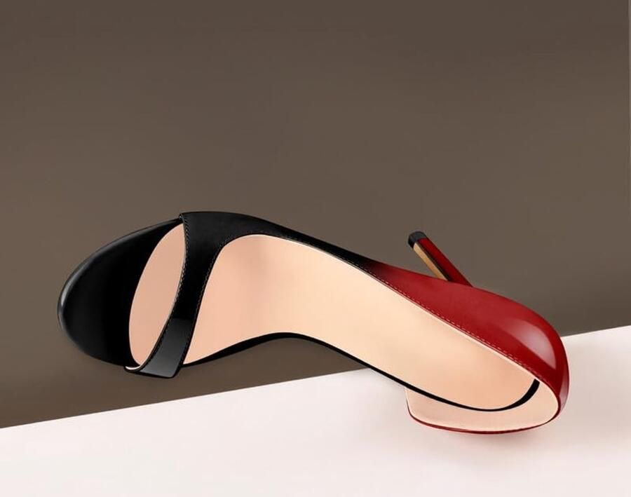 Solidchoice Dames Stiletto Hakken Pumps met Open Teen