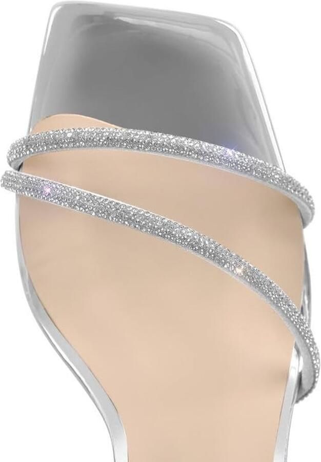Solidchoice Dames Strappy Sandalen met Slingback en Glitter