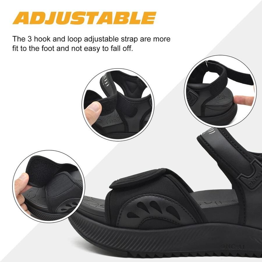 Solidchoice Dames Wandelsandalen met Orthopedische Steun