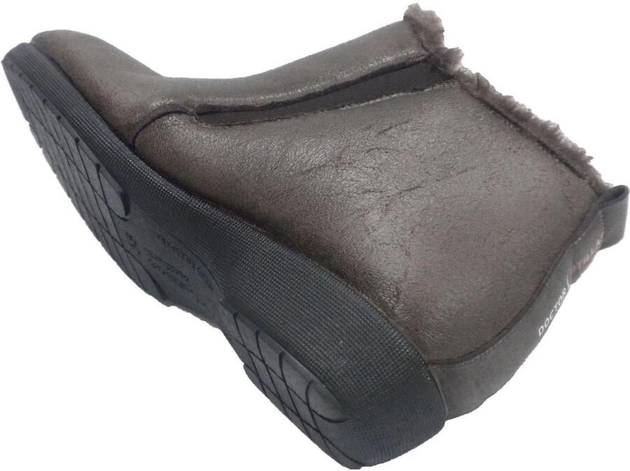 Solidchoice Dameslaarzen met Halve Schacht en Ritssluiting Taupe