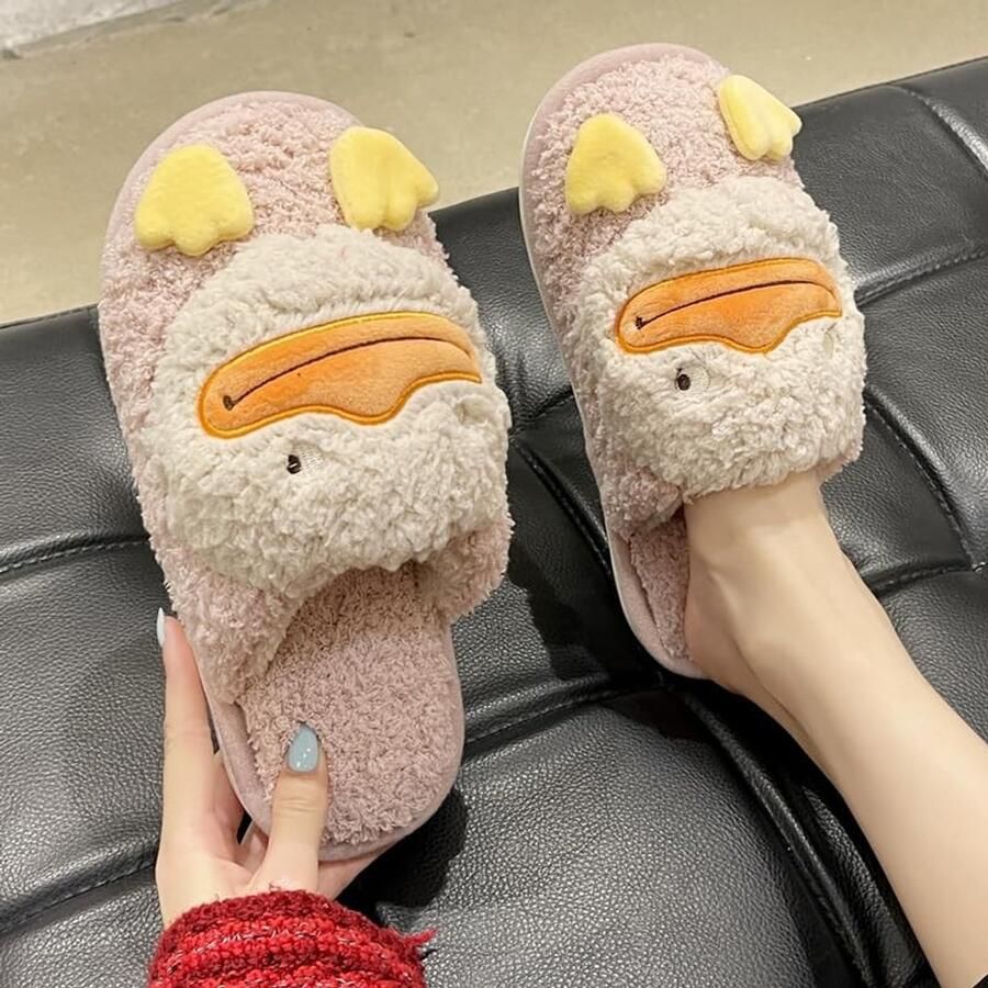 Solidchoice Dikkere Binnen Slippers voor Dames met Wolisolatie