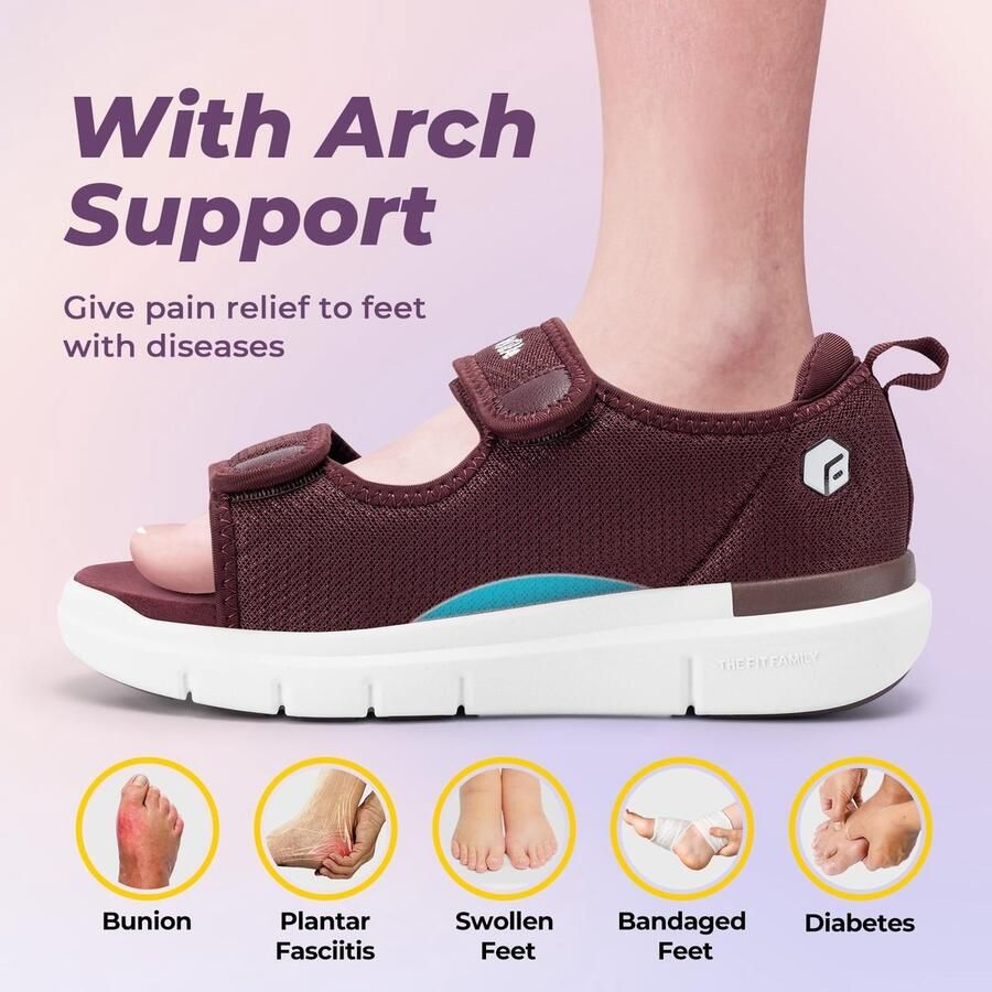 Solidchoice Ergonomische Sandalen voor Dames met Aanpasbare Bandjes