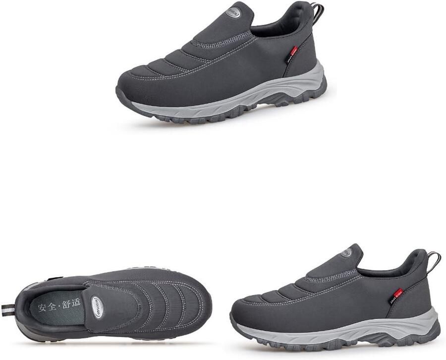 Solidchoice Extra Brede Slip-On Wandelschoenen voor Buiten