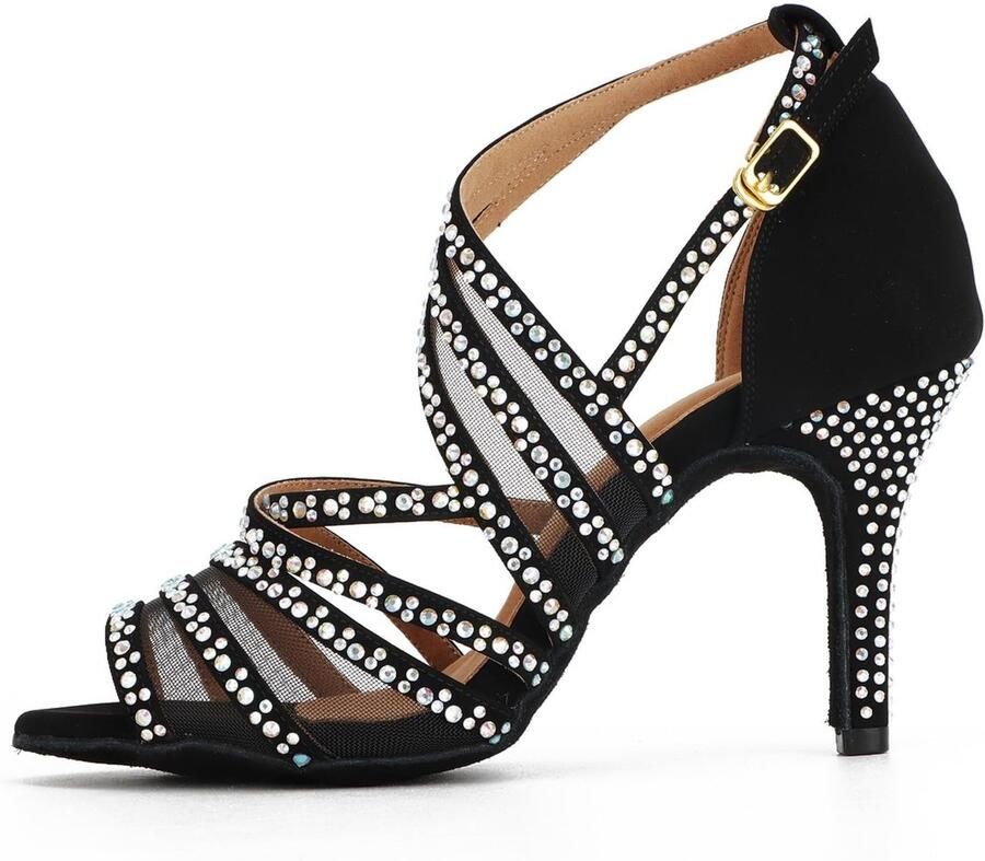 Solidchoice Glamoureuze Dansschoenen met Hiel voor Vrouwen