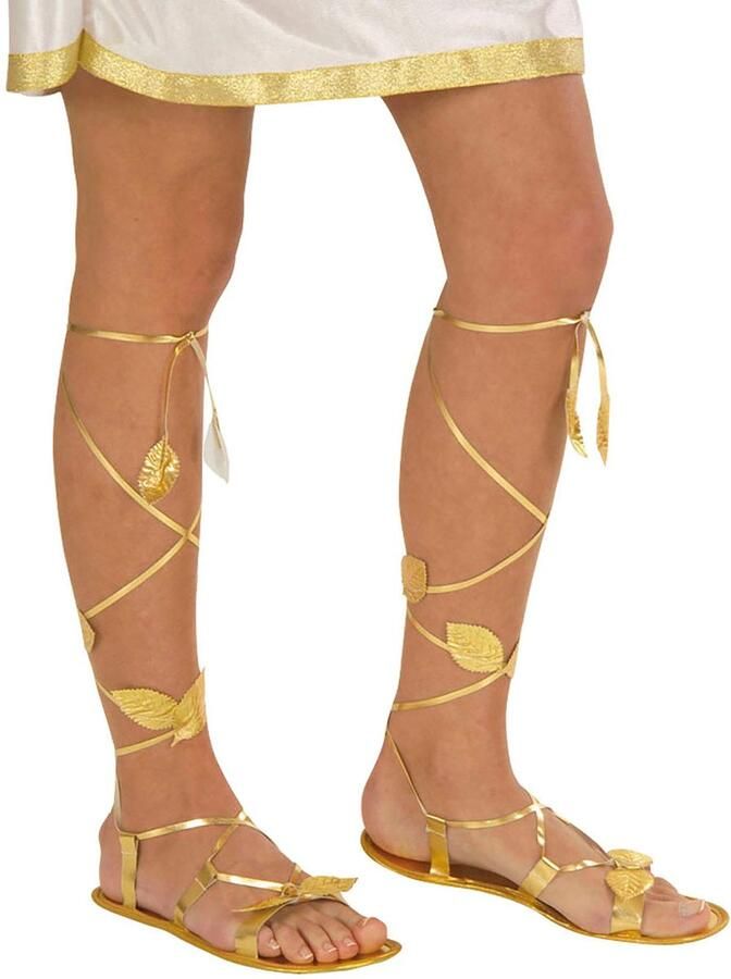 Solidchoice Gouden Sandalen voor Verkleedpartijen en Themafeesten
