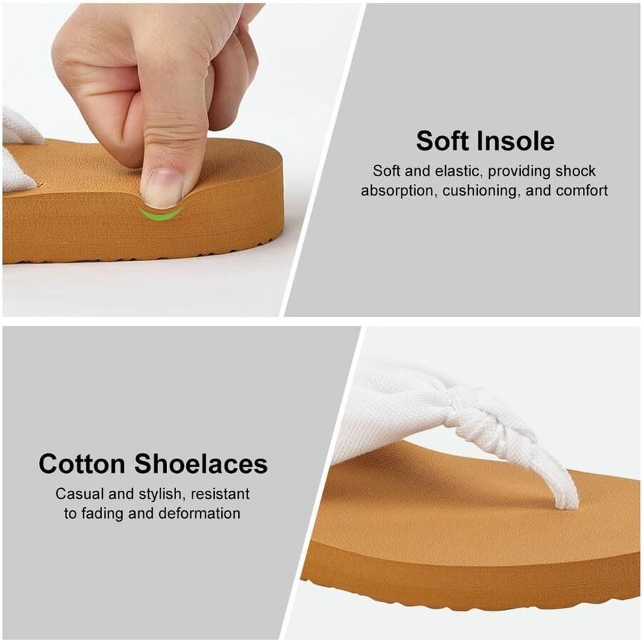 Solidchoice Heren Flip Flops met Arch Support voor Strand en Huishoudelijk Gebruik