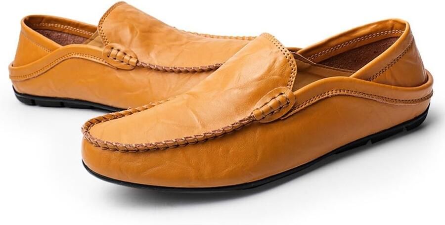 Solidchoice Heren Leren Loafers Slip On voor Casual en Formeel Gebruik