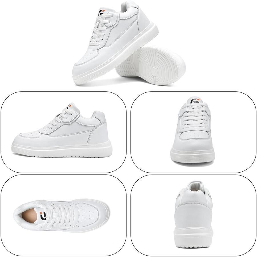 SolidKeus Heren Sneakers met Onzichtbare Hakverhoging voor Comfort