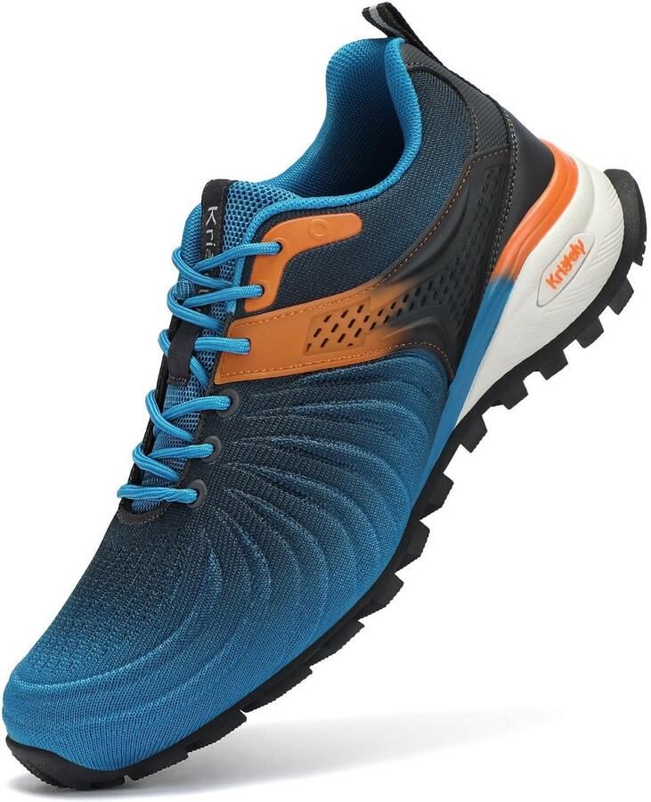 Heren Trail Running Schoenen Ademend en Comfortabel Donkerblauw