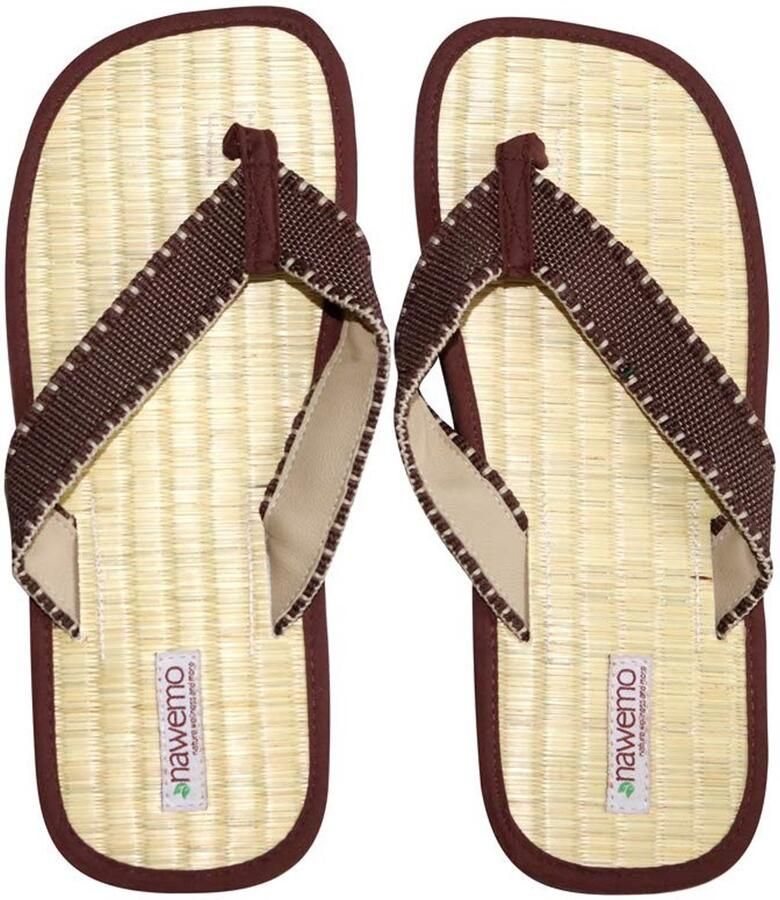 Solidchoice Kaneellipper Modern met Antislip in Bruin