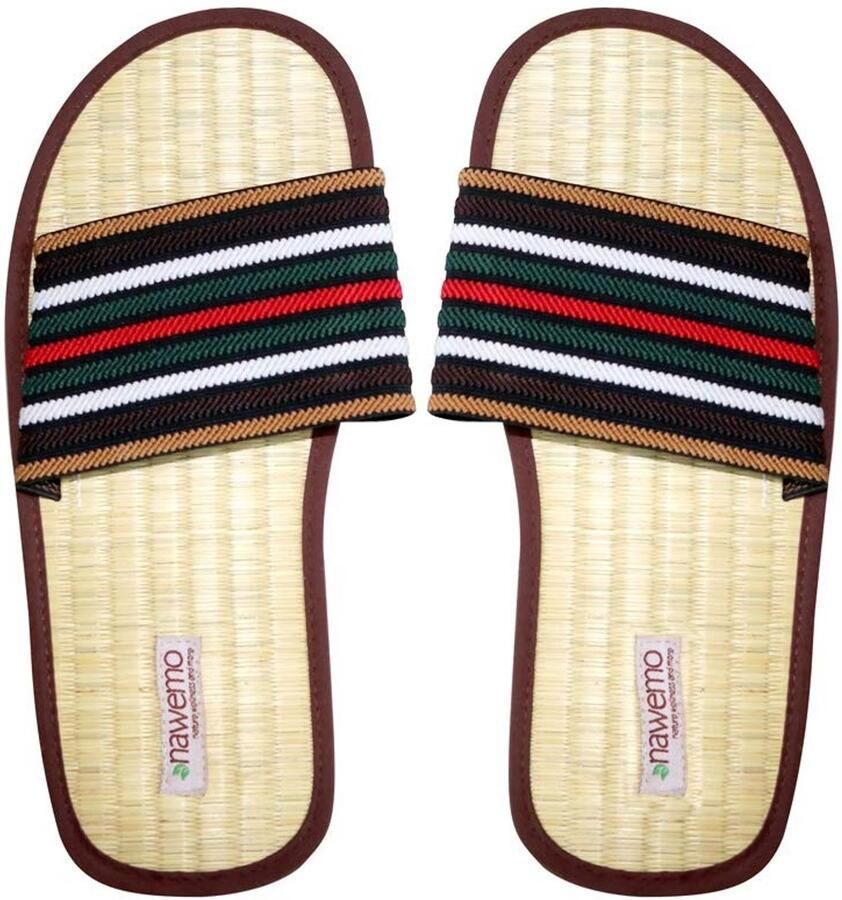 Solidchoice Kaneelslippers met Platte Hak