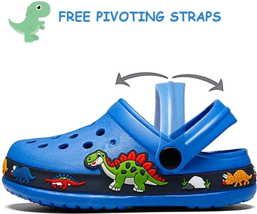 Solidchoice Kinderen Clogs Sandalen voor Strand en Tuin Blauw