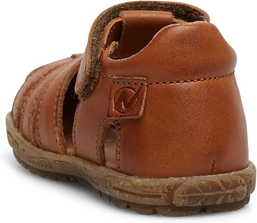 Solidchoice Kindersandalen met Halve Open Neus van Leer