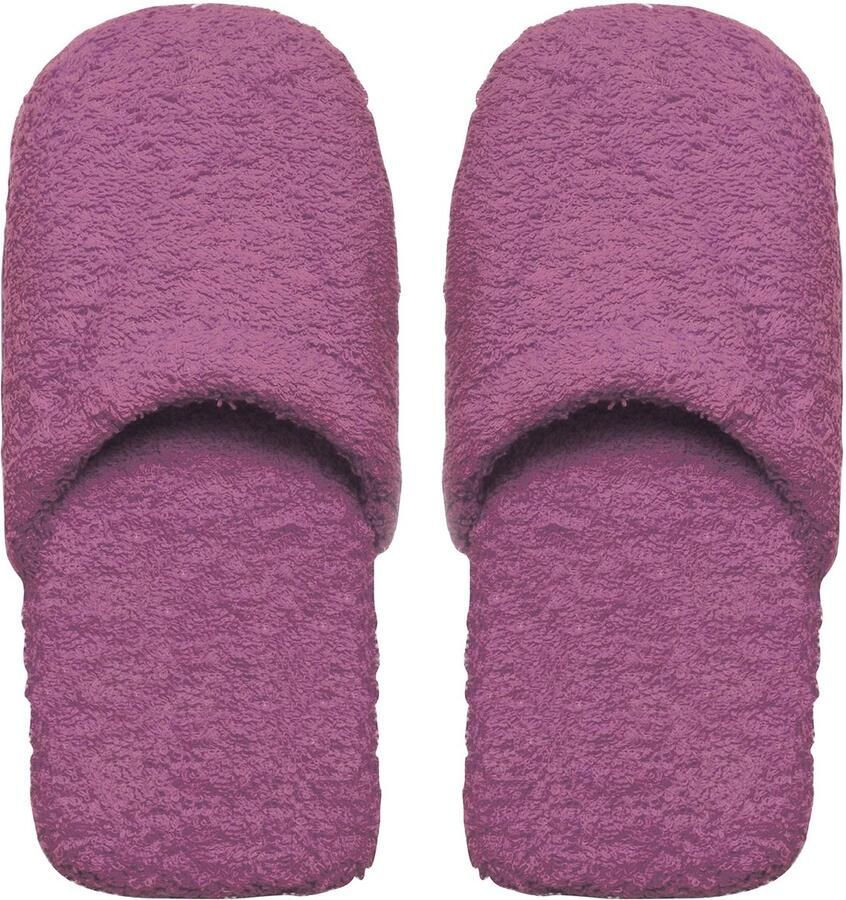 Solidchoice Lila Slippers van Zacht Katoen met Rubber Zool