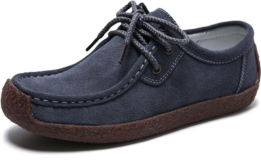 Solidchoice- Loafers Dames Comfort Mocassins Slip-on Casual Gekleed Lage Hak Rond Model