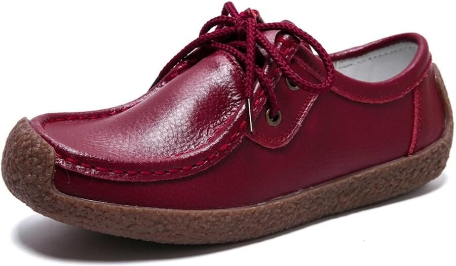 Solidchoice- Loafers Dames Comfort Mocassins Slip-on Casual Mode Lage Hak Gekleed Elegant