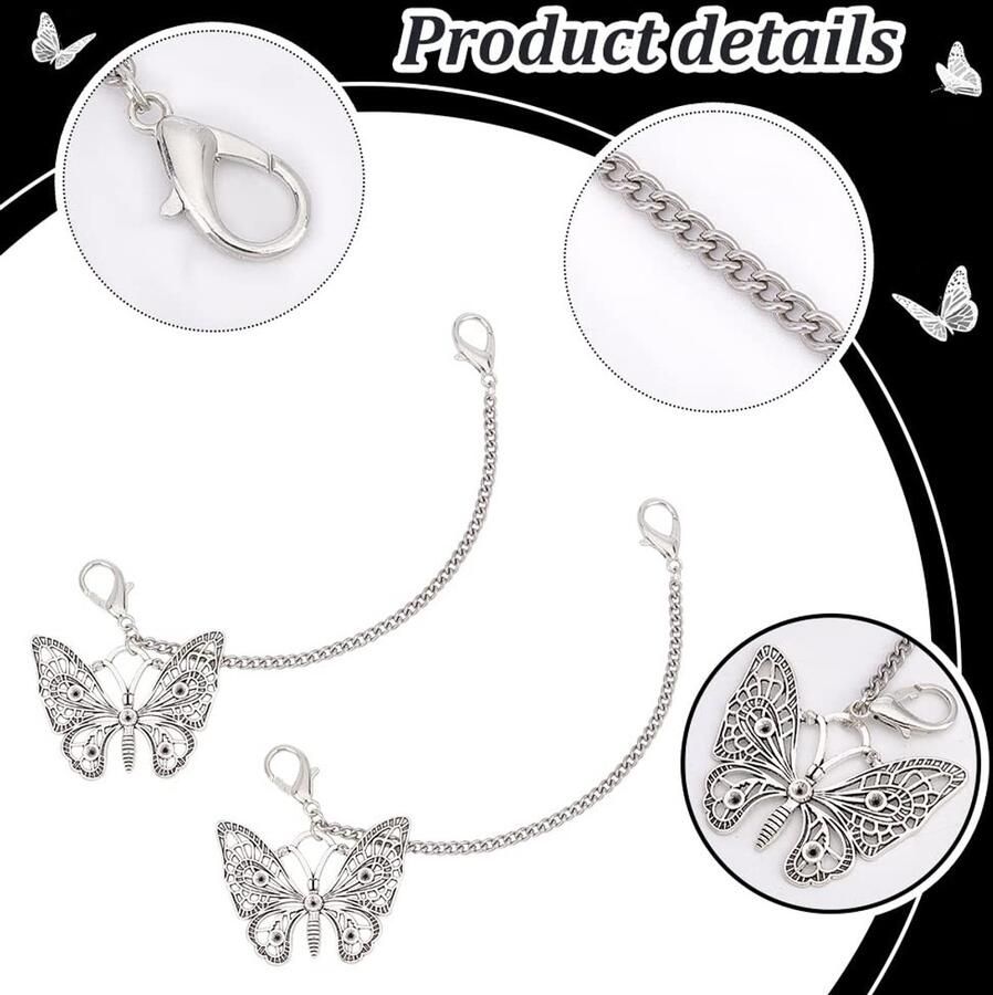 Solidchoice Metalen Schoencharms en Kettingen voor Sneakers en Sandalen