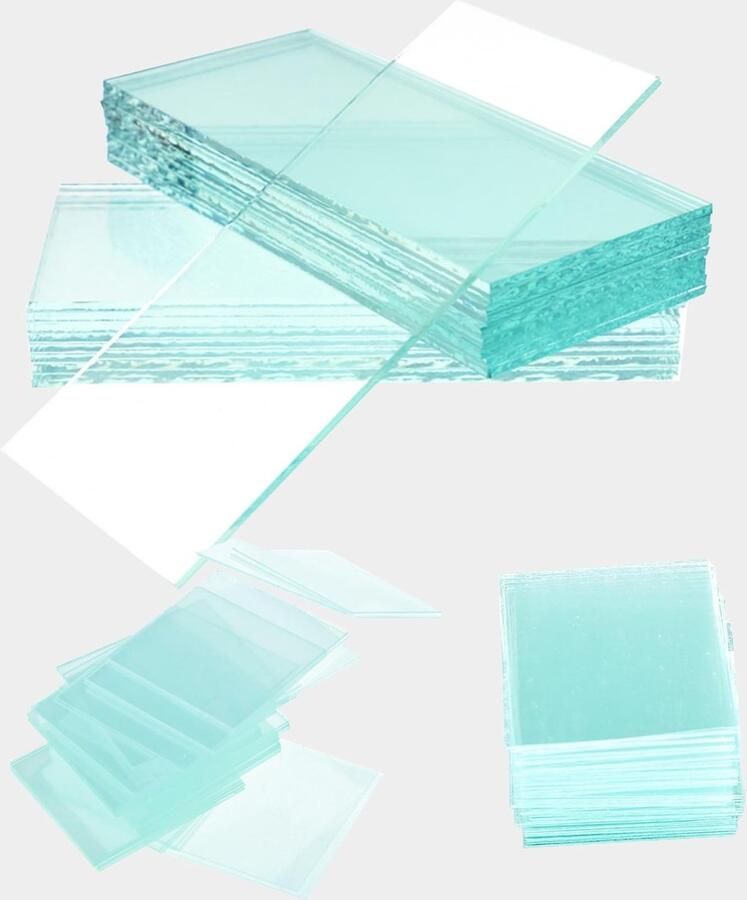 Solidchoice Microscopische Voorbereidingsset met 100 Slides en 200 Coverslips