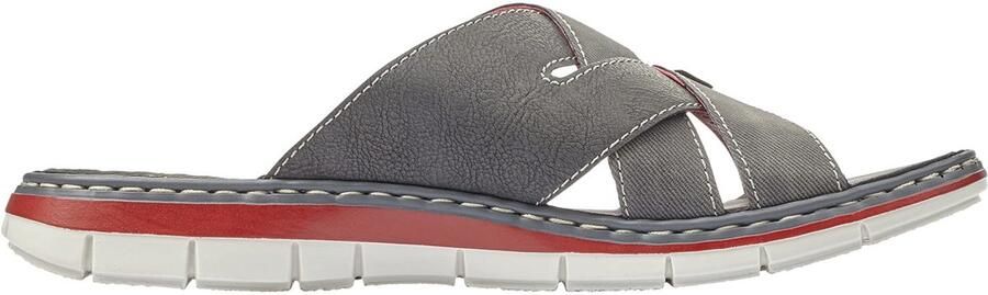Navy Blauwe Slippers van Faux Leer - Foto 1