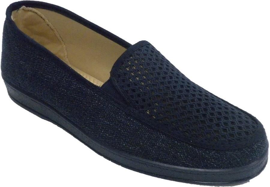 Solidchoice Herensneakers met Opengewerkt Bovenmateriaal in Marineblauw